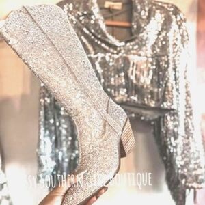 🆕⭐BLING Beaded rhinestone cowboy boots